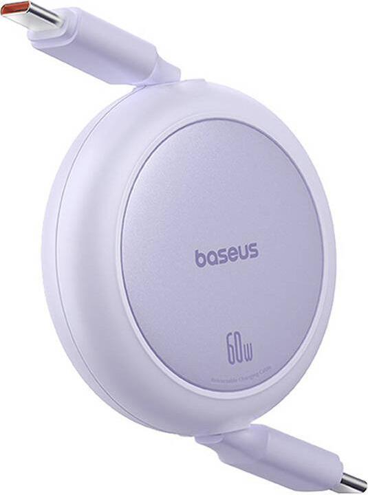 Immagine prodotto Baseus Free2Pull Cavo USB-C da Mini USB-C a USB-C 60W, 1 m (viola) (1 m, USB 3.0)