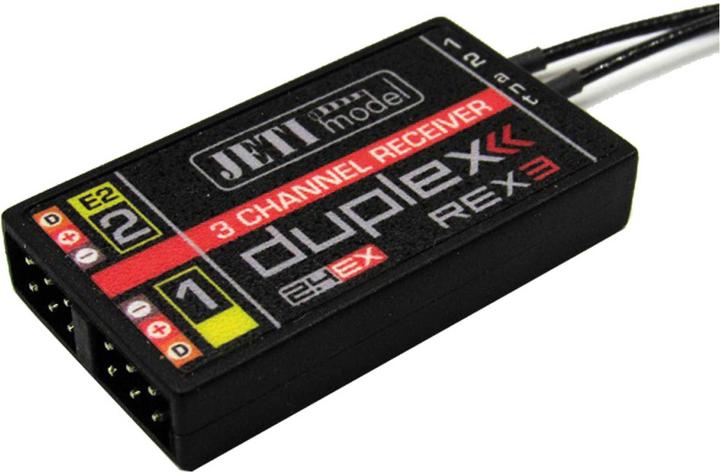 Actual product image Jeti Receiver Rex 3 A20 duplex