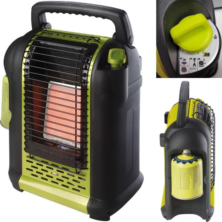 Meva Riscaldatore turistico a gas per cartucce di gas OXYSTOP OLYMP 2kW (2000 W)