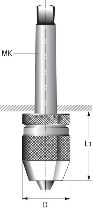 Actual product image Albrecht Keyless drill chuck