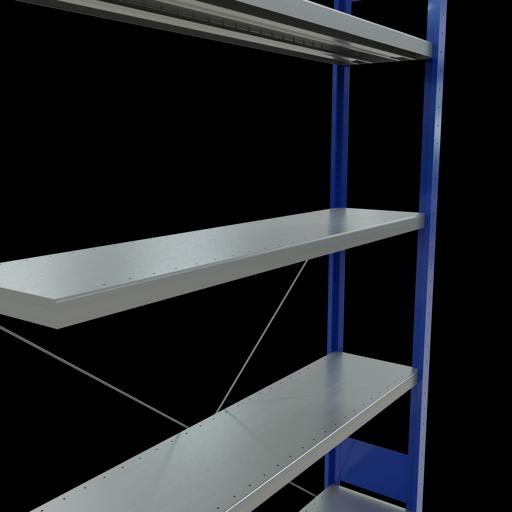 Produktbild Schulte Lagertechnik Stecksystem Anbauregal MULTIplus250 mit Kreuzstrebe