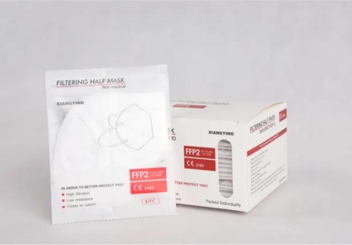 Actual product image Jiada C675101 - FFP2 protection and safety mask white.