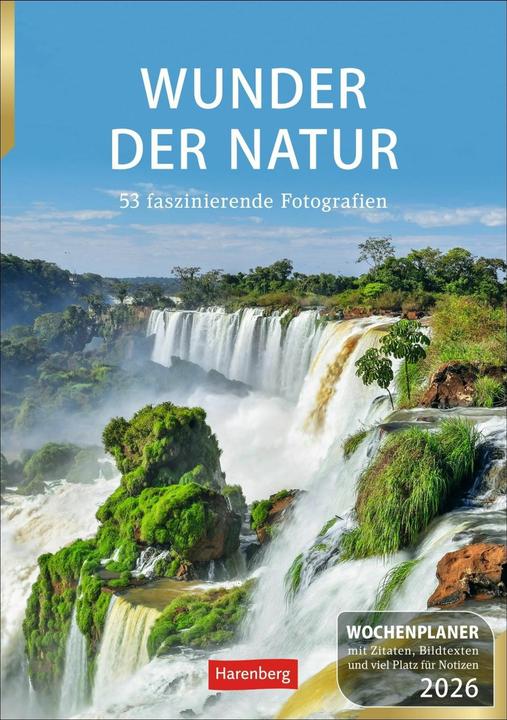 Produktbild Harenberg Wunder der Natur Wochenplaner 2026 - 53 faszinierende Fotografien (Deutsch)