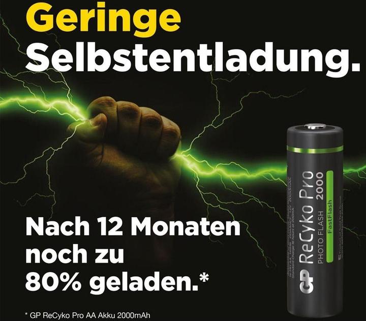Produktbild GP Batteries ReCyko Pro AA/Mignon (4 Stk., AA, 2000 mAh)
