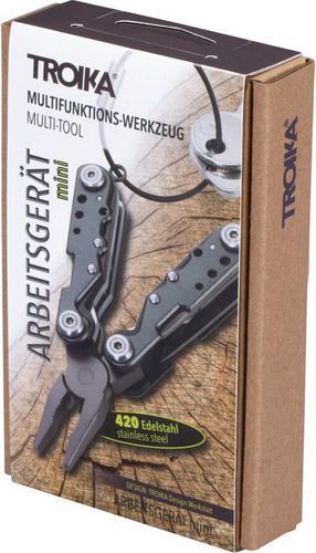 Produktbild Troika ARBEITSGERÄT mini Multifunktions-Werkzeug mit 10 Funktionen, matt grau (10 Funktionen)