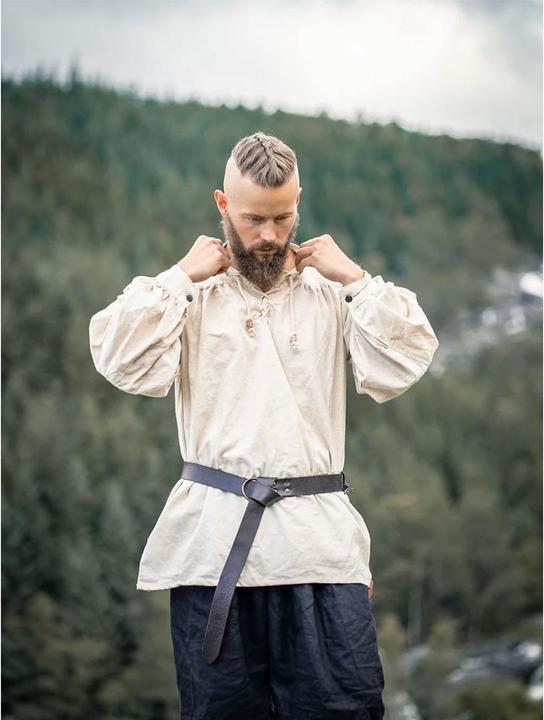 Produktbild Carbone Herren Mittelalter Schnürhemd, Stehkragen (S)