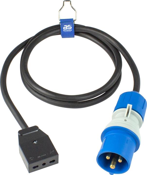 As - Schwabe CEE Adapterleitung Italienischer Standard Typ L (CEE 7/3, CEE 7/3)