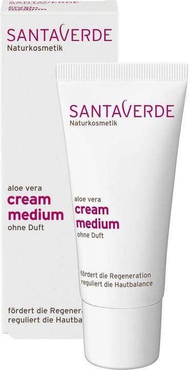 SantaVerde Aloe Vera Creme Medium Ohne Duft (30 ml, Tagescreme)