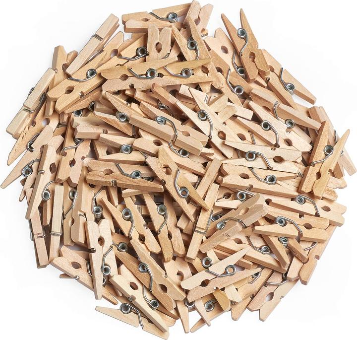 Produktbild VBS XXL Mini-Holzklammern "2 cm", 100 Stück