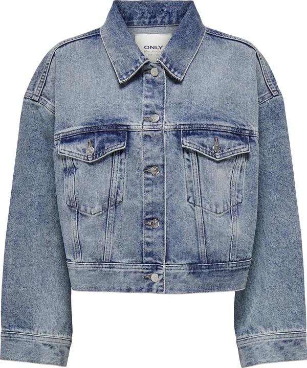 Only Fly-Away Kragen Tief angesetzte Schulter Jacke Jeansjacke (M)