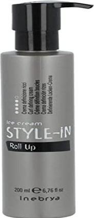 Actual product image Inebrya Style-In Roll Up Curl Defying Cream - Corrugated And Curly Hair Cream (200 ml)