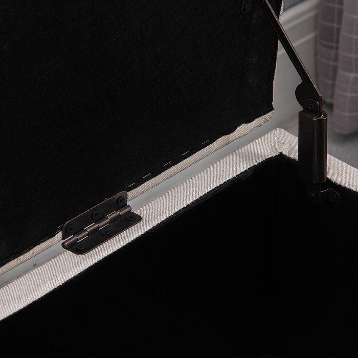 Immagine prodotto Swisshandel24 Panca Panca imbottita con vano portaoggetti Panca per cassapanca Corridoio Camera da letto (100 cm)