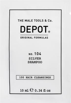 Produktbild Depot 100 Hair Cleansing No 104 Botanical Complex Hair Shampoo For Neutralisation Of Yellow Tones - (10 ml, Silbershampoo)