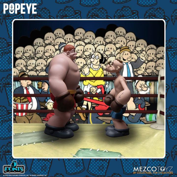 Produktbild Mezco Toys Popeye figurines 5 Points Deluxe Set Popeye & Oxheart 9 cm