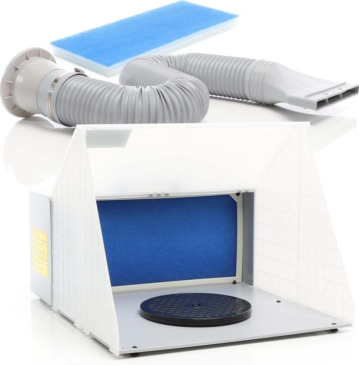 Actual product image Wiltec Airbrush Complete Set 4m³/min extraction system overspray outside air