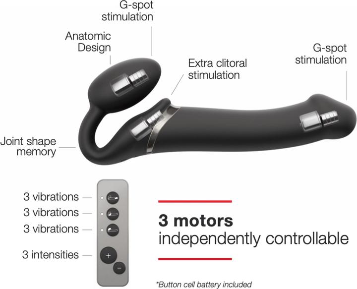 Actual product image Strap-on-me Vibrating Bendable Strap-on
