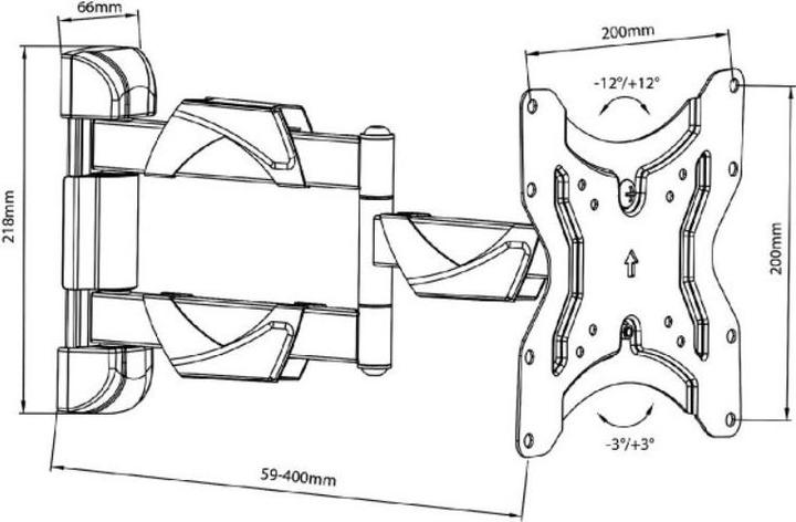 Immagine prodotto Maclean MC-742 Supporto TV (42 pollici) (Muro, 42", 30 kg)