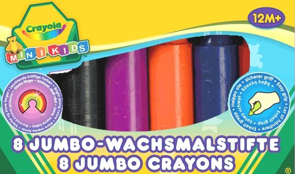 Actual product image Crayola Wax pencils Jumbo (Multicolor, 8 x)