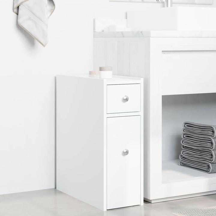 Produktbild VidaXL Badschrank Schmal mit Rollen