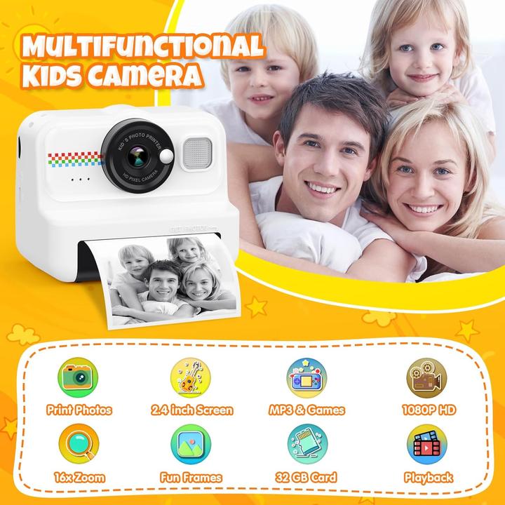 Actual product image HiMont Kinder-Sofortbildkamera mit Zubehör