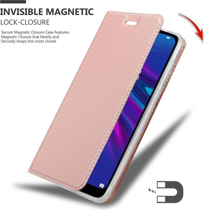 Actual product image Cadorabo Book Classy Style Cover (Huawei Y6 (2019))