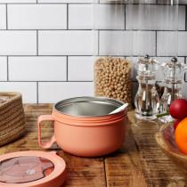 Cook Concept lunch box ronde en inox et plastique, 2-fois assor