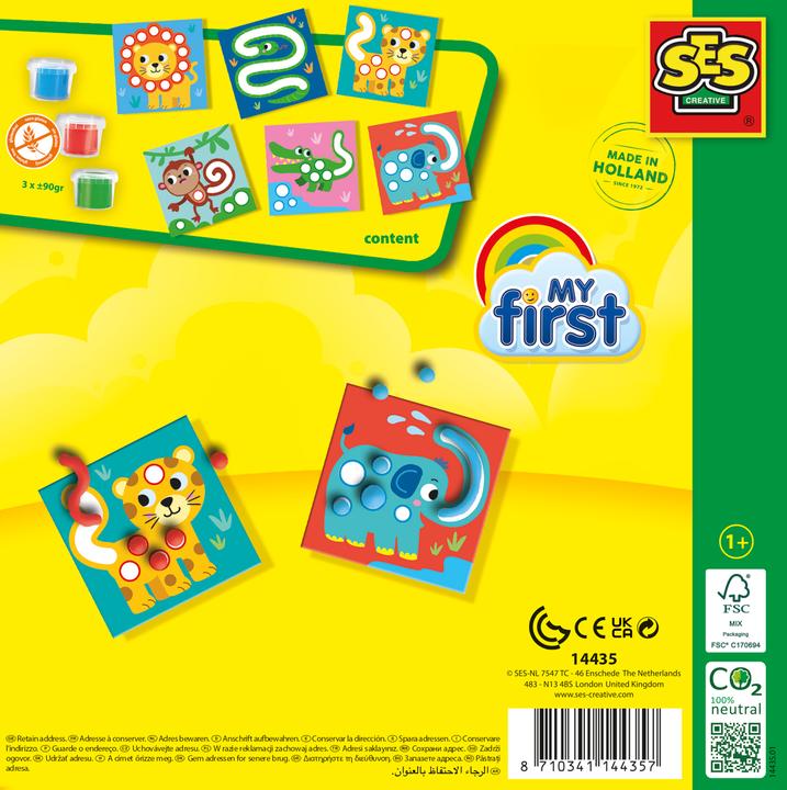 Produktbild Ses Creative My first Knetkarten Tiere