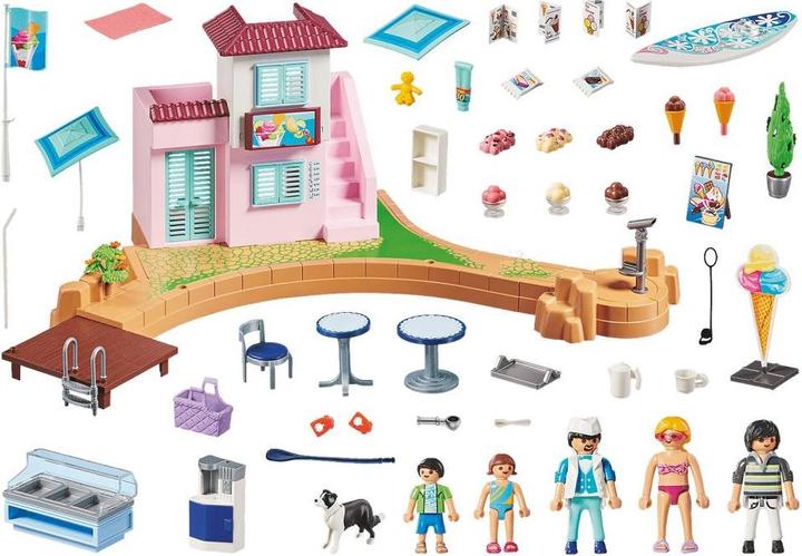 Actual product image Playmobil 70279 Ice cream parlor in harbor (70279, Playmobil Family Fun)