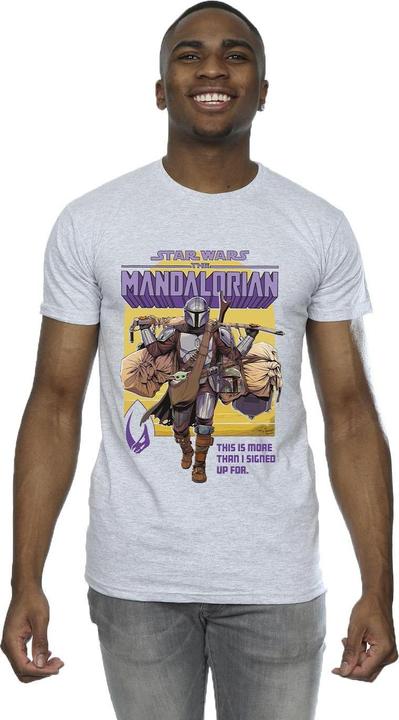 Image du produit Star Wars - T-shirt THE MANDALORIAN MORE THAN SIGNED UP FOR - Homme (3XL)