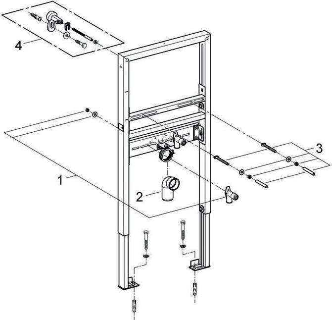 Immagine prodotto Grohe Rapid SL per lavabo e per miscelatore a colonna, regolabile in altezza