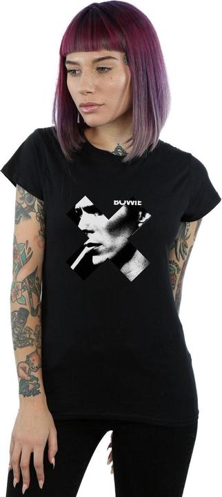Produktbild David Bowie Cross Smoke Boyfriend Fit TShirt (M)