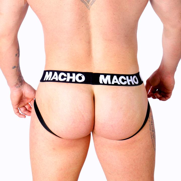 Image du produit Macho Underwear Macho - Mx25nc Jock Cuir Noir S (S)