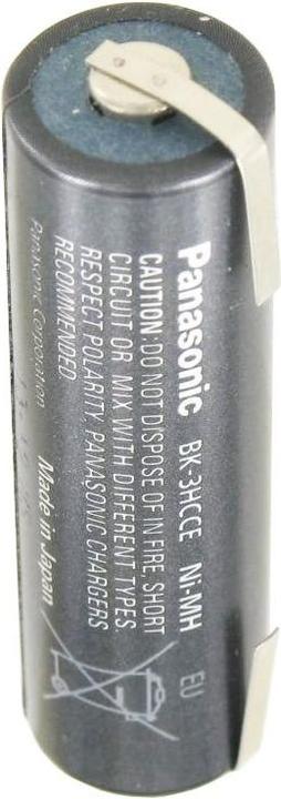 Immagine prodotto Panasonic Batteria Pro Mignon BK-3HCCE, 2500mAh con capocorda a saldare U (1 pz., AA, 2500 mAh)