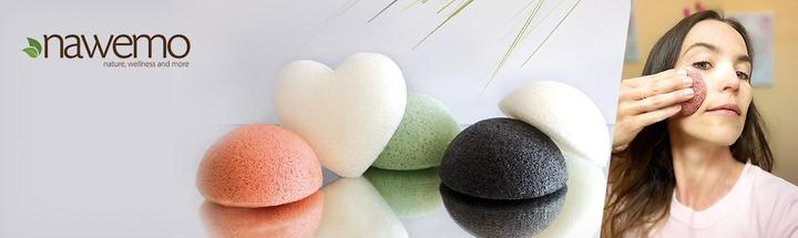 Produktbild Nawemo Konjac Schwamm BAMBUSKOHLE