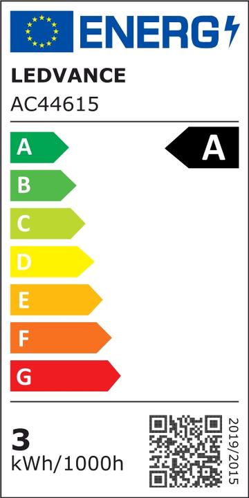 Energie-Label Ledvance LED-Lampe (E27, 2.20 W, 470 lm, 1 x, A)