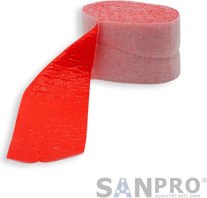 Actual product image Sanpro THERMAFLEX PE foam wrapping tape red Width 70 mm, insulation layer 2 mm - Length 3.6 m (70 mm)