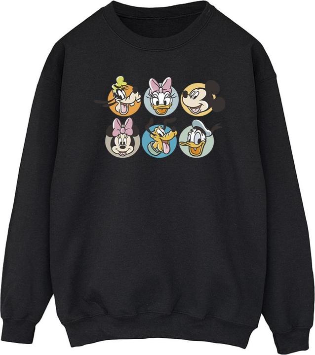Actual product image Disney Mens Mickey Mouse And Friends Faces Sweatshirt (XXL)