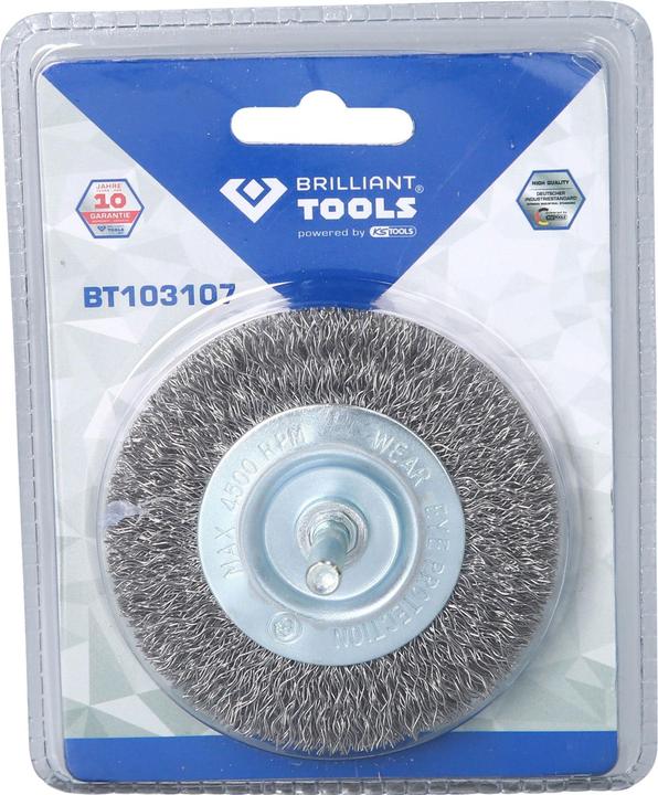 Produktbild Brilliant Tools Scheibenbürste, Ø 75 mm mit 6 mm Aufnahme