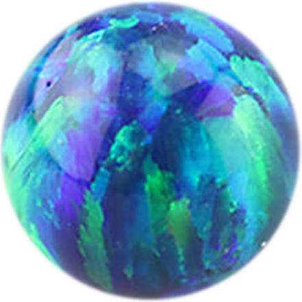 Produktbild Star Piercing Micro Kugel Opal blau (ohne Messing, Chirurgenstahl 316L)