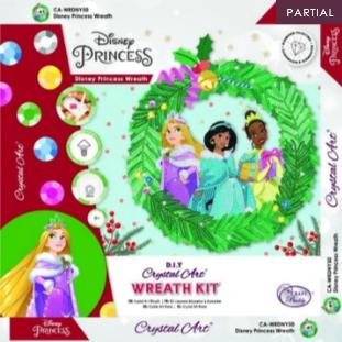 Image du produit Craft Buddy Christmas Princess 30cm Disney Crystal Art Wreath