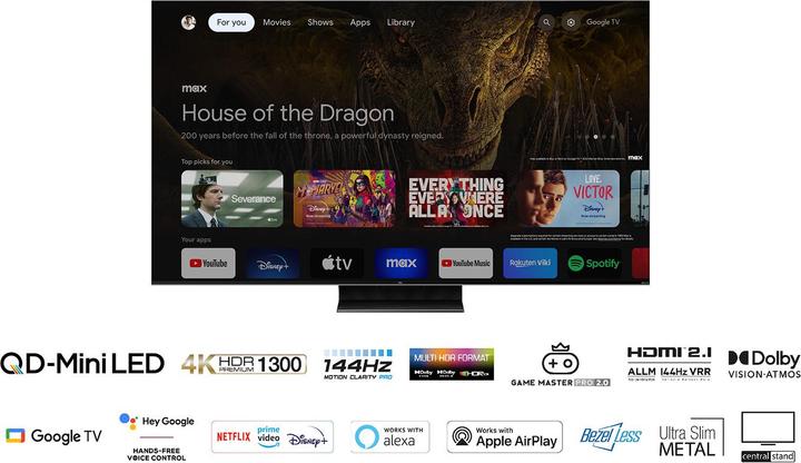 Actual product image TCL 55C809 (55", QLED, 4K, 2023)
