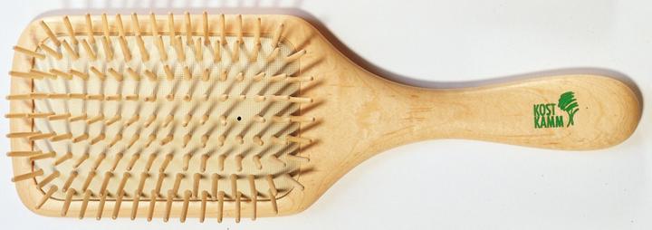 Actual product image Kost Kamm Wooden brush Paddle-Brush beech RECTANGULAR, 9-row 25.5cm