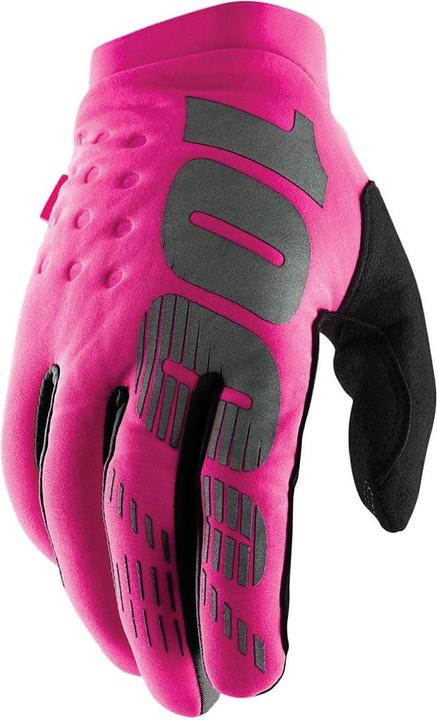 Produktbild 100% Brisker Women's Thermo-Handschuhe - Neon Pink/Black (M)