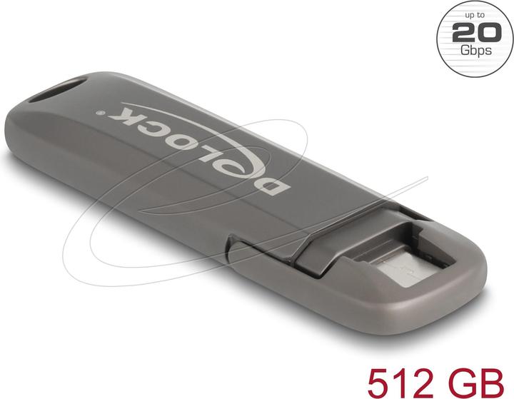 Immagine prodotto Delock USB 20 Gbps USB-C Speicherstick 512 GB, Lesegeschwind (512 GB, USB-C)