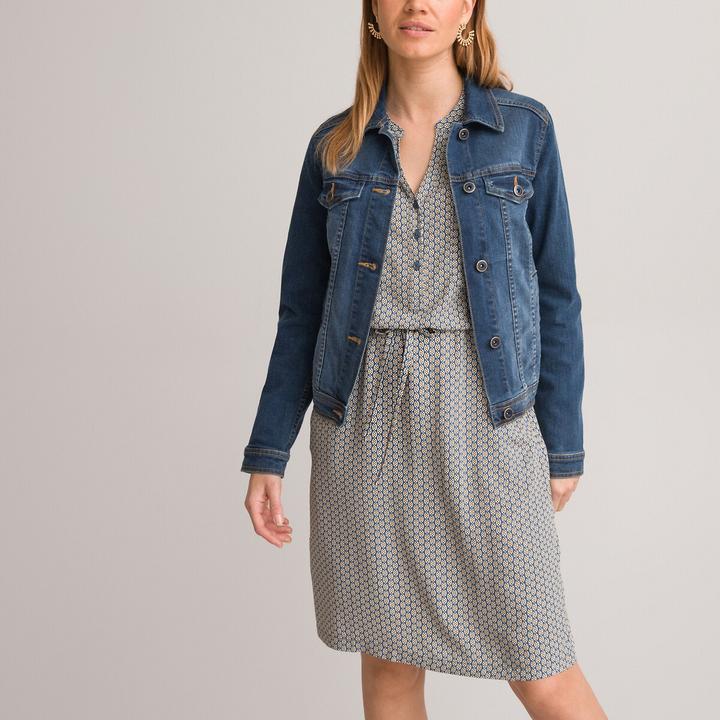 Actual product image Anne Weyburn Stretch denim denim jacket (52)