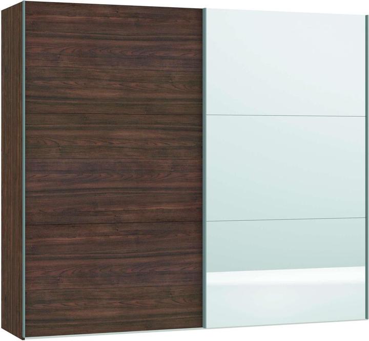 Produktbild Jutzler Schwebetürenschrank Slideline 220 Nussbaumstruktur / Spiegel