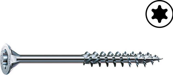 Actual product image Spax Countersunk screw WIROX partial thread T-Star Plus Ø 8.0 x 320 mm (50 pieces) (50 Screws per piece)