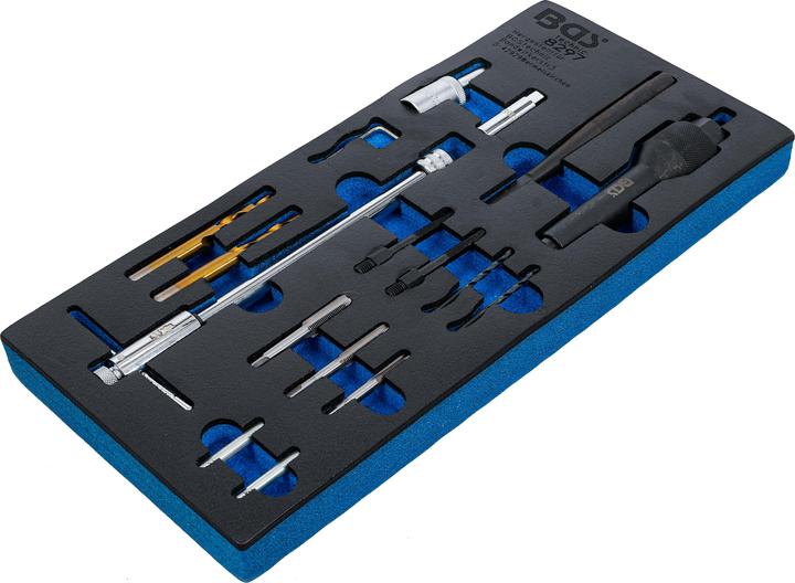 Image du produit BGS Insert de servante d'atelier 1/3 : Kit de réparation de filets et de démontage de bougies de préc...