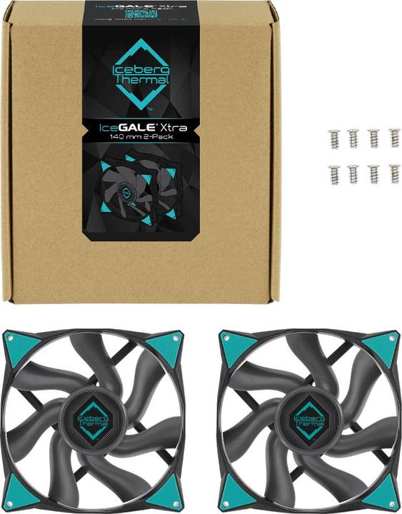 Actual product image Iceberg Thermal IceGALE Xtra - (140 mm, 2 x)