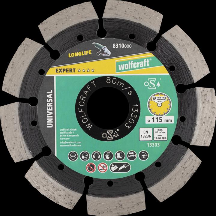 Produktbild wolfcraft wolfcraft 1 PRO LASER UNIV Diam.Trennscheibe 115mm
